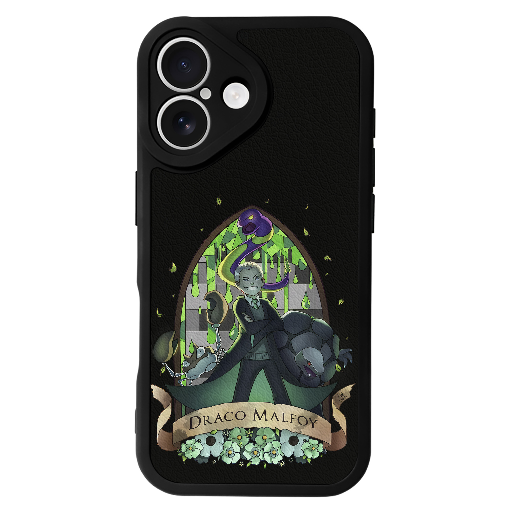 （画像用） Harry Potter ハリー・ポッターシリーズ 【iPhone 16シリーズ対応】シリコンスマホケース（レザー調） 材質：シリコン